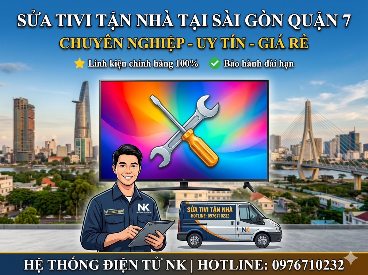 Sửa Tivi Tại Sài Gòn Quận 7 Tận Nhà | Uy Tín, Linh Kiện 100% Chính Hãng