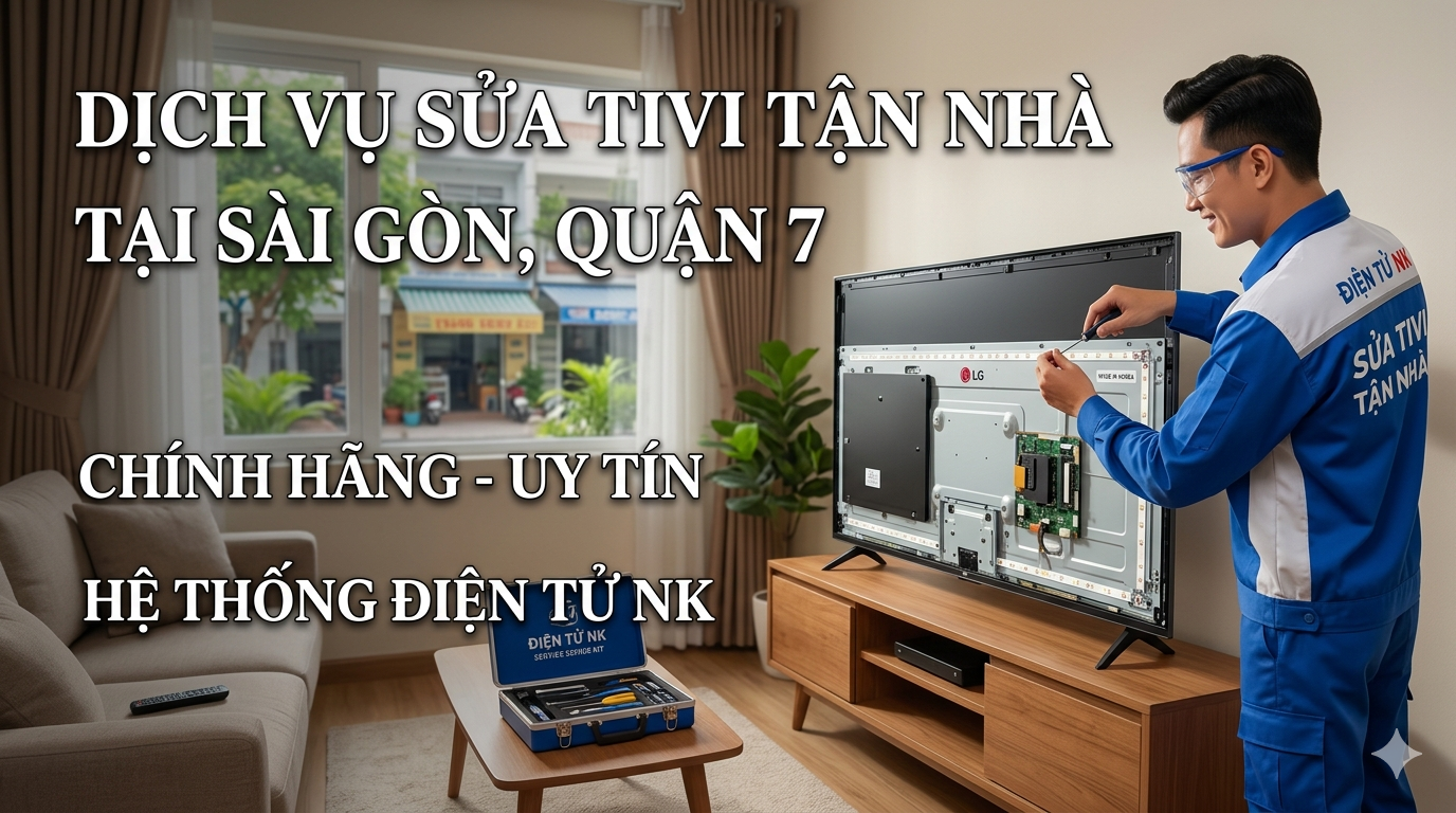 Dịch Vụ Sửa Tivi Tận Nhà Tại Sài Gòn, Quận 7 | Linh Kiện Chính Hãng