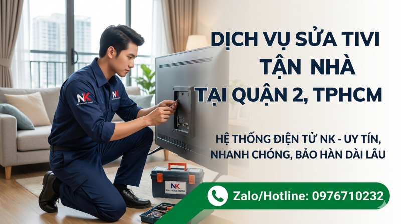 Sửa Tivi Tận Nhà Tại Quận 2, TPHCM Uy Tín | Điện Tử NK