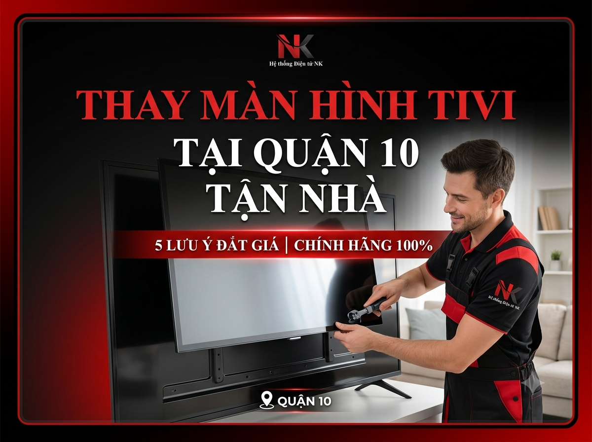 Thay Màn Hình Tivi Tận Nhà Tại Quận 10: 5 Lưu Ý Đắt Giá