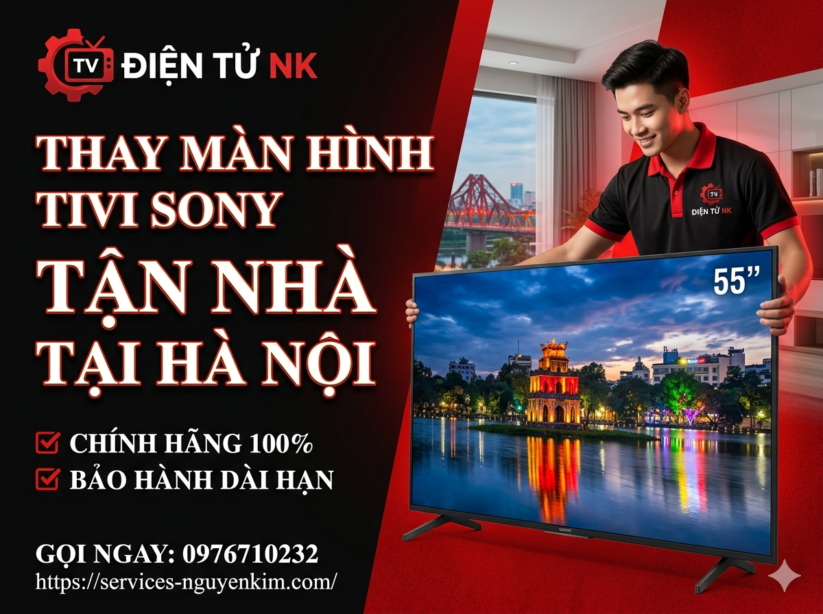 Thay Màn Hình Tivi Sony Tận Nhà Tại Hà Nội | Điện Tử NK
